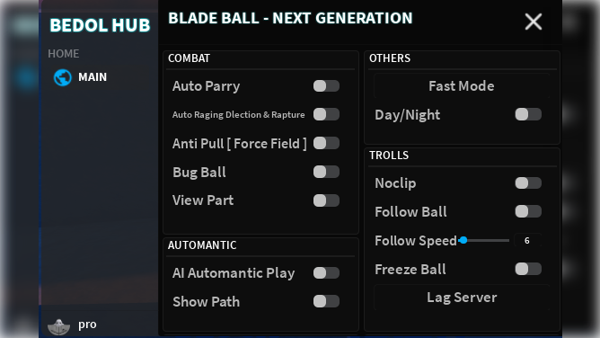 NEW Blade Ball Bedol Hub Script – AI Parry & More!
