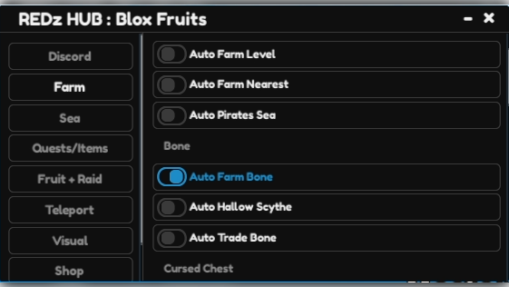 NEW – Blox Fruits Redz Hub Script – Auto Farm, Auto Raid & More!